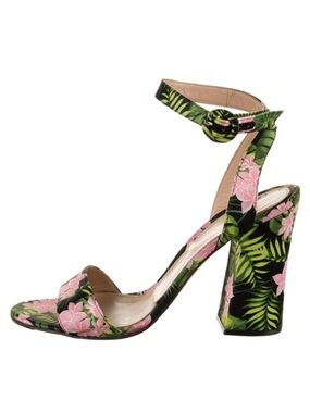 Gianvito Rossi Tropical Floral Block Heel Sandals
| Size 39 | Made in Italy